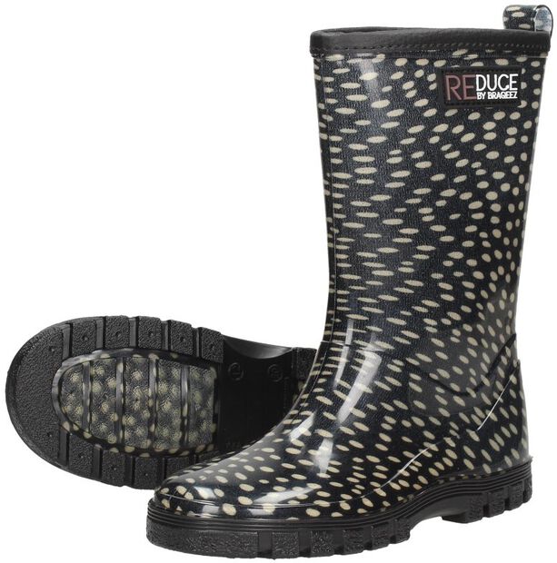 Rainboot Dots Black Taupe - large