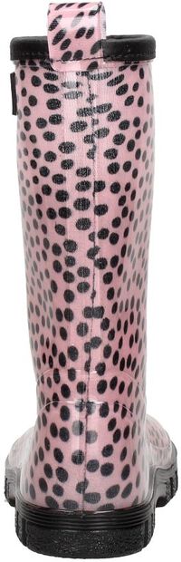 Rainboot Dots Old Pink Black - large