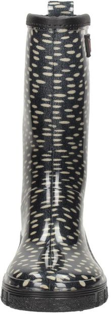 Rainboot Dots Black Taupe - large