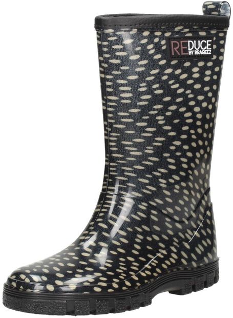 Rainboot Dots Black Taupe - large